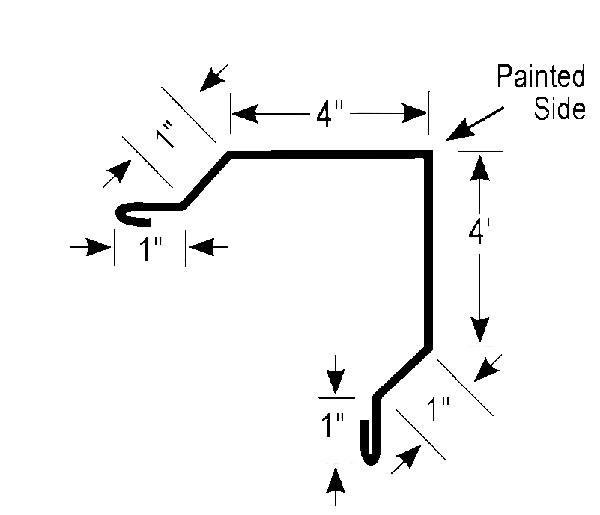 Outside Corner 10' 6" diagram